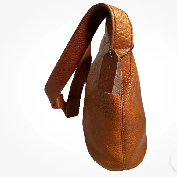 Authentic COACH Shoulder / Cross Body Bag in Pebbled Leather 4907 Brown Vntg. - Picture 6 of 15